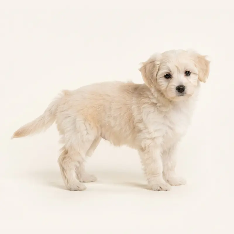 Pomapoo puppy in 奶油色
