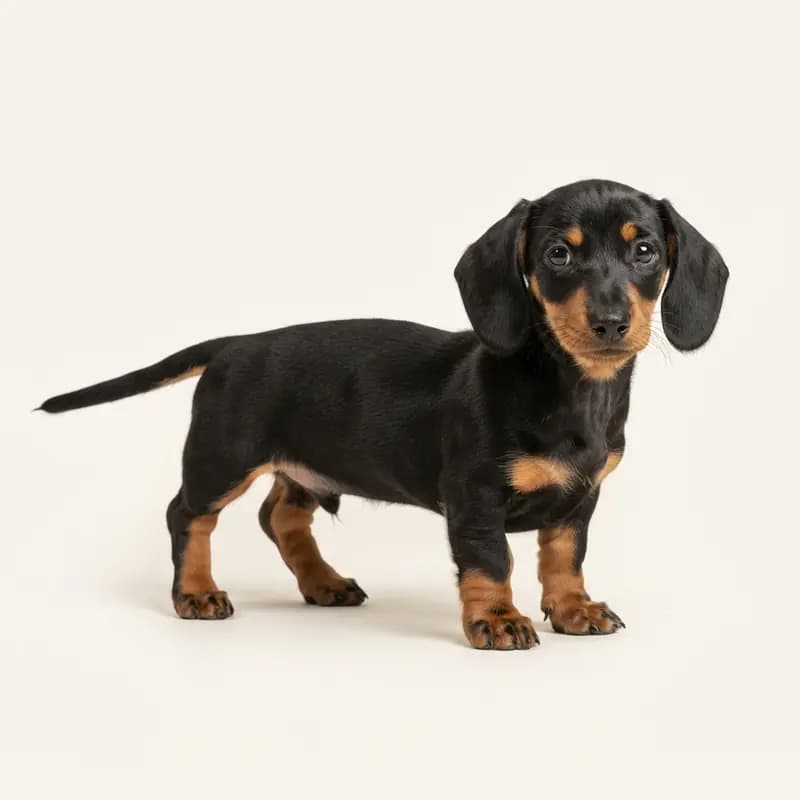 腊肠犬 Welpe in 黑褐双色