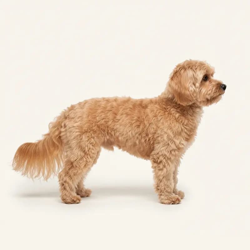 中长毛毛型的马耳他贵宾犬（马耳他犬 x 贵宾犬）