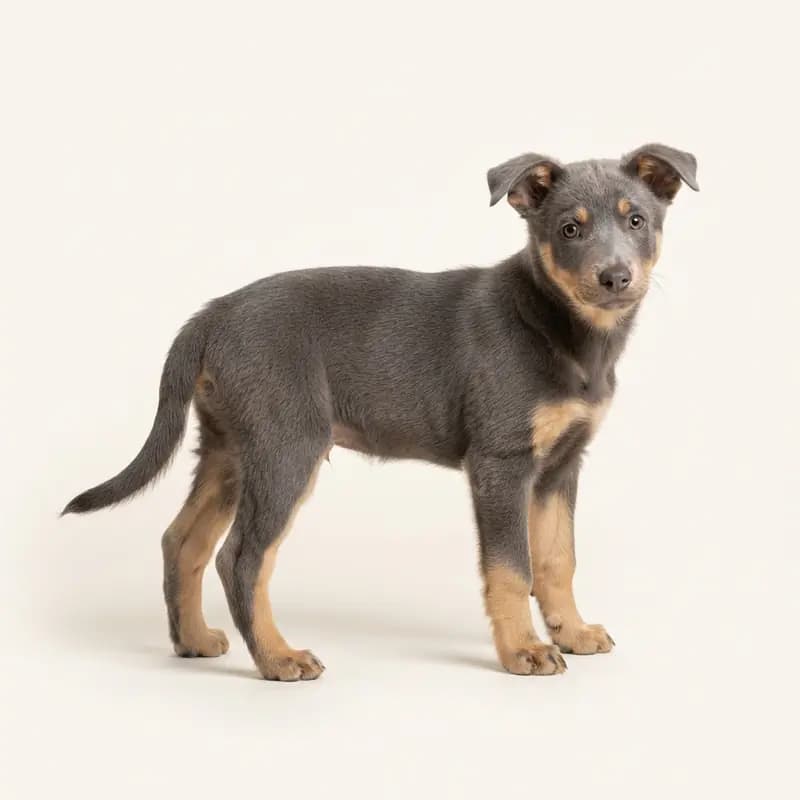 工作凯尔比犬 Welpe in 蓝褐双色
