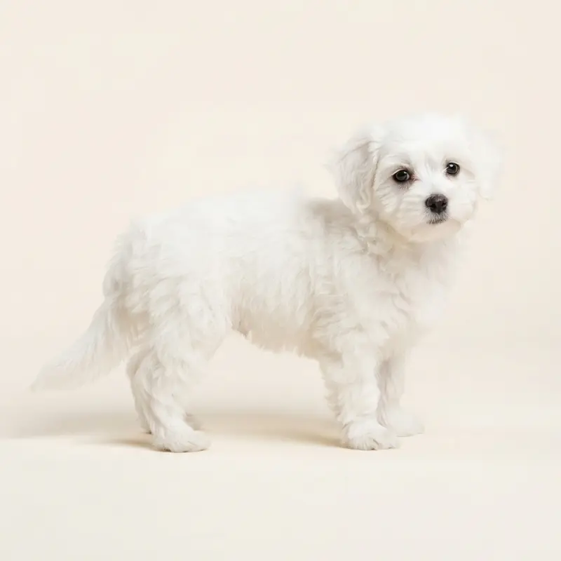 Pomapoo puppy in 白色