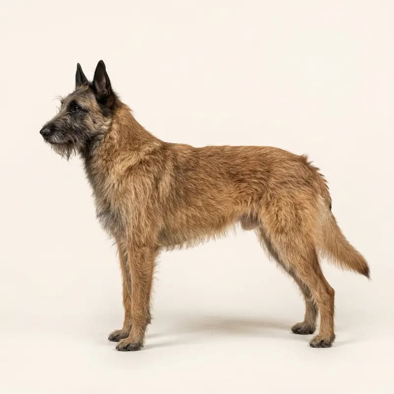 刚毛毛型的比利时牧羊犬