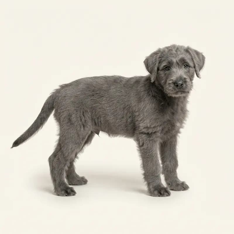 阿登牧羊犬 Welpe in 灰色