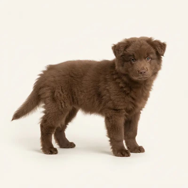 Chien suédois de Laponie Welpe in Marron