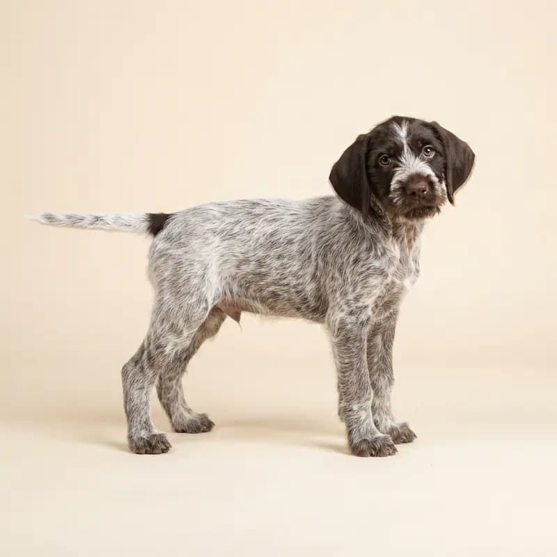 德国粗毛指示犬 Welpe in 沙毛色