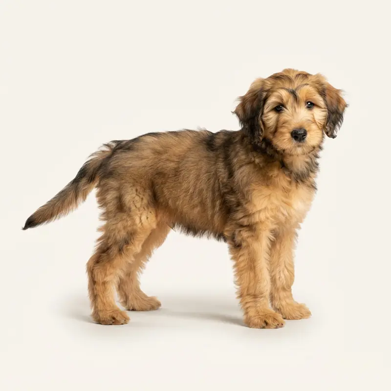 Sheepadoodle puppy in 貂色