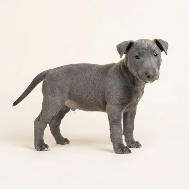迷你斗牛犬 Welpe in 蓝色