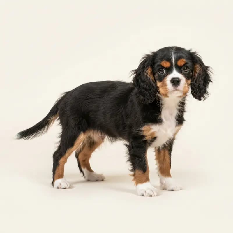 骑士查理王小猎犬 Welpe in 三色