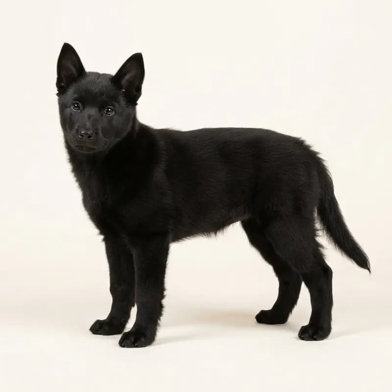 挪威牧羊犬 Welpe in 黑色