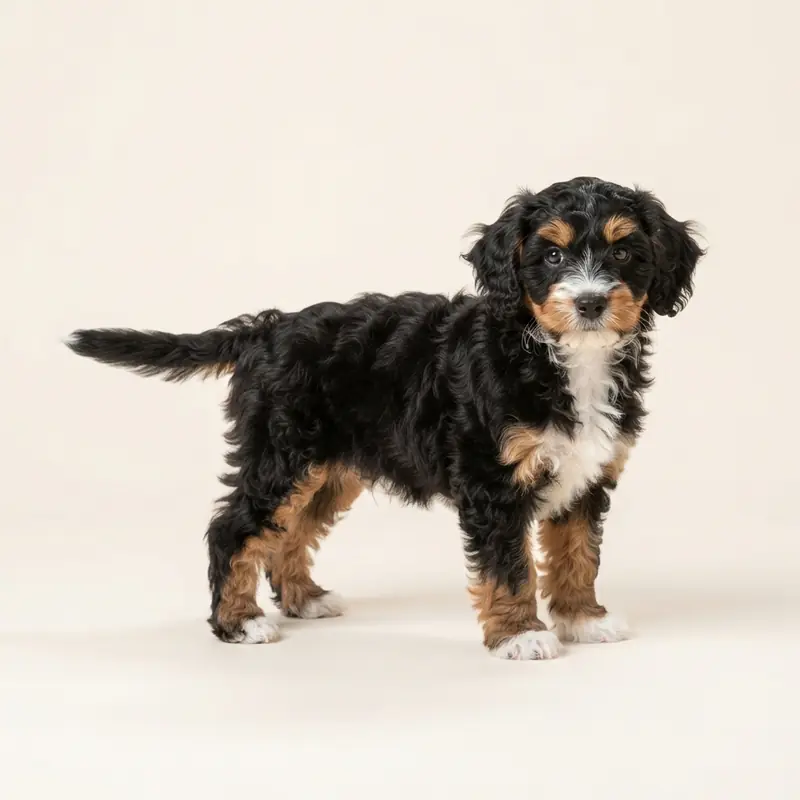 Havapoo puppy in 三色