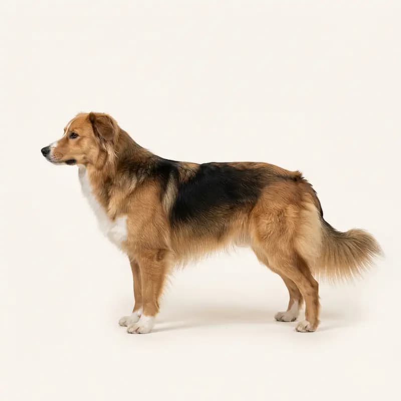 中长毛毛型的阿尔卑斯牧羊犬