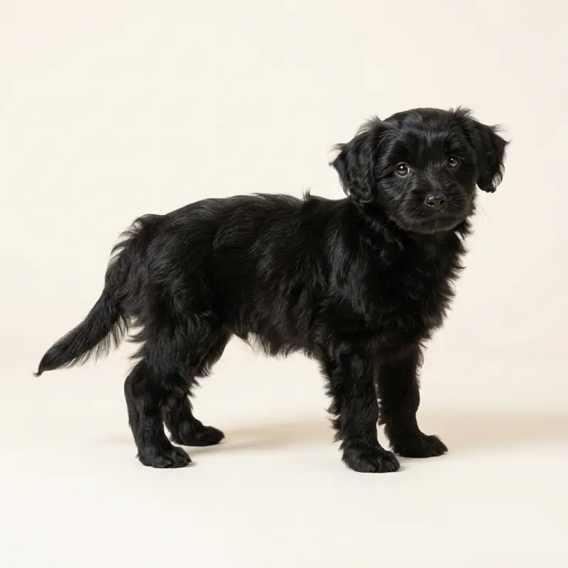 Pomapoo puppy in 黑色