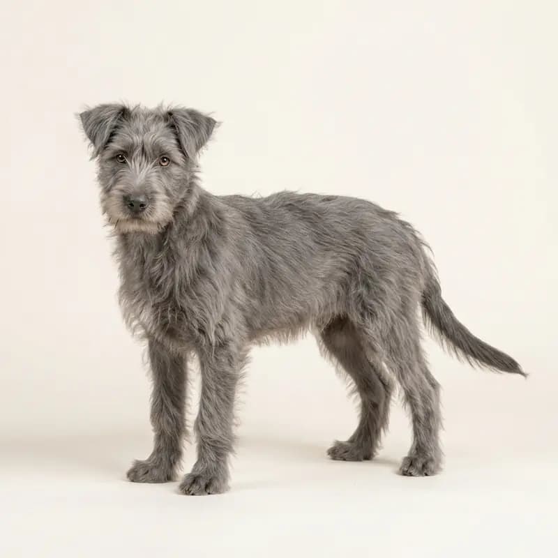 皮卡第牧羊犬 Welpe in 灰色