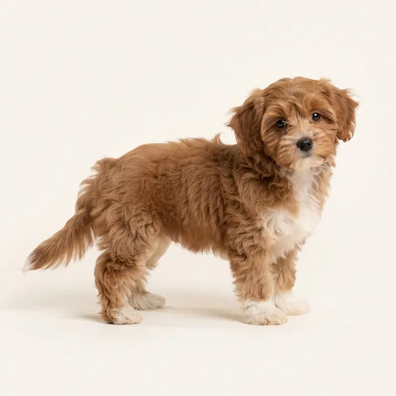 马耳他贵宾犬（马耳他犬 x 贵宾犬） Welpe in 双色
