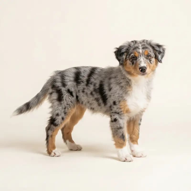 Minyatür Amerikan Çoban Köpeği Welpe in Blue merle