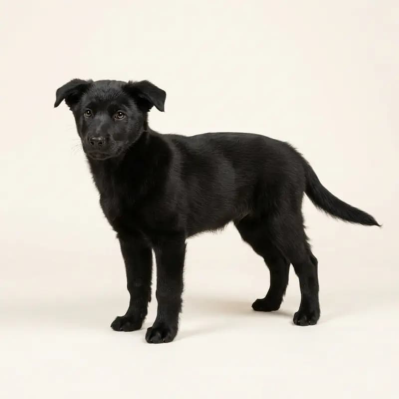 冰岛牧羊犬 Welpe in 黑色