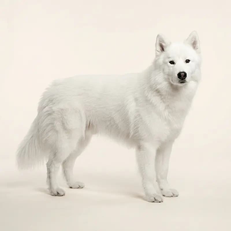 Alaskan Malamute ausgewachsen, Weiß