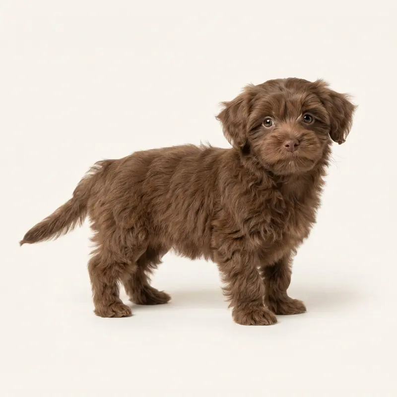 Morkie puppy in 棕色