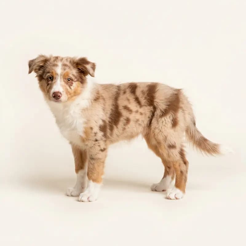 边境牧羊犬 Welpe in 红色大理石（Red Merle）
