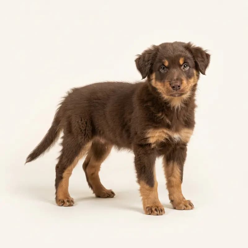 阿尔卑斯牧羊犬 Welpe in 棕褐双色