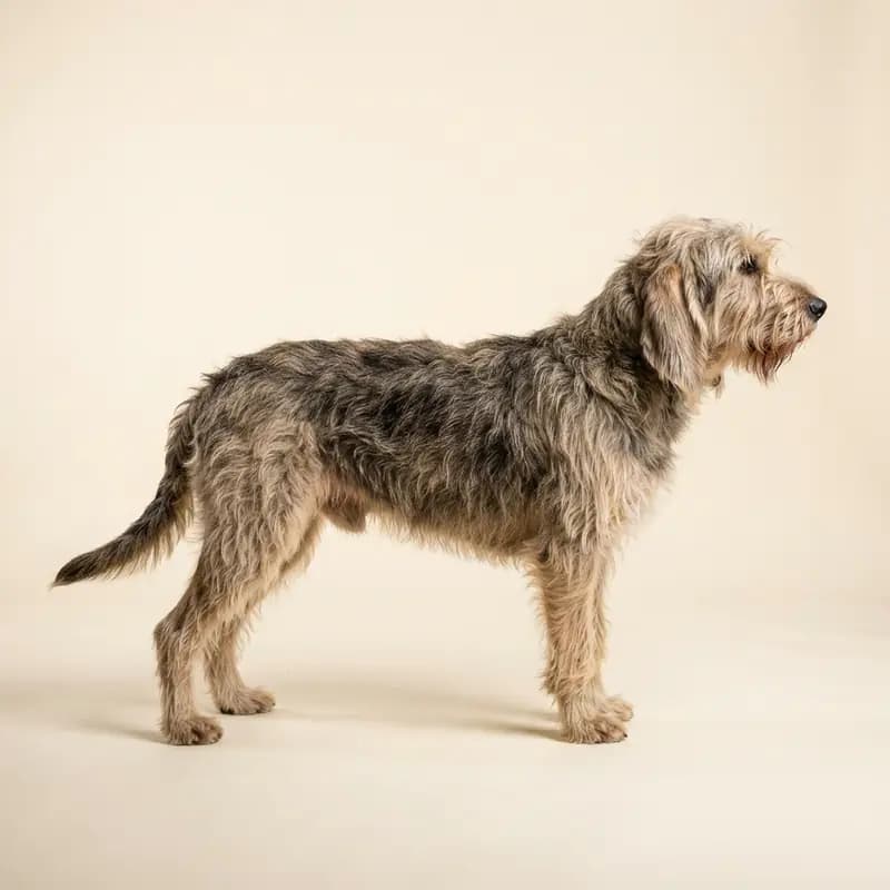 Chien à loutre avec Poil dur