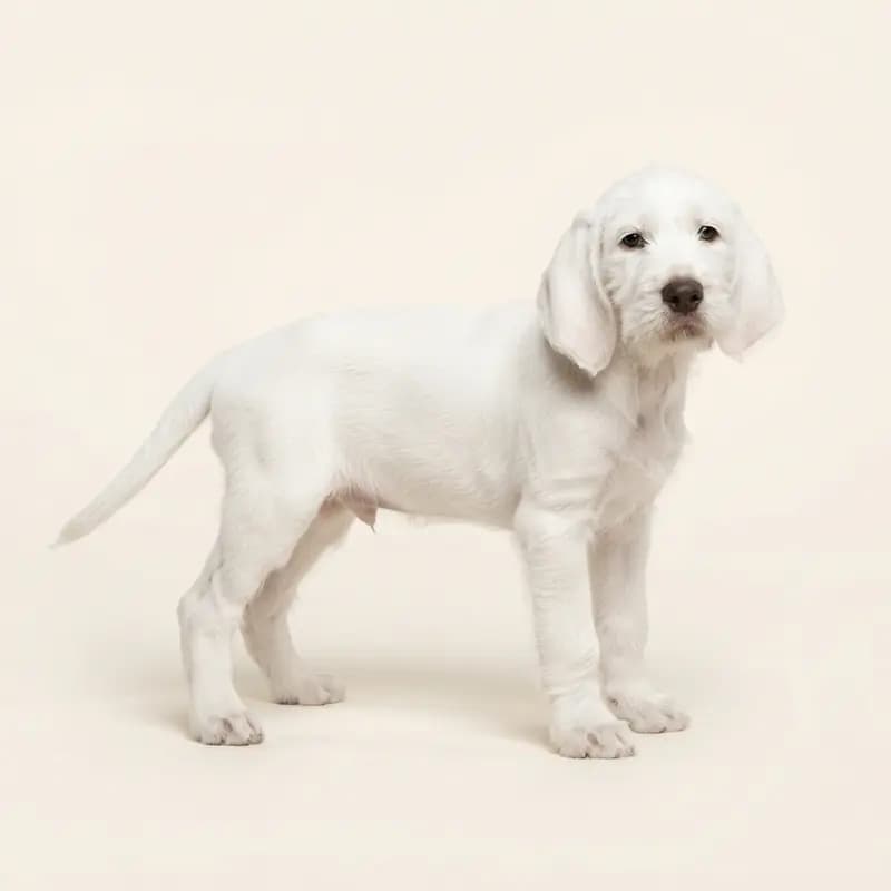 Spinone italiano Welpe in Blanco