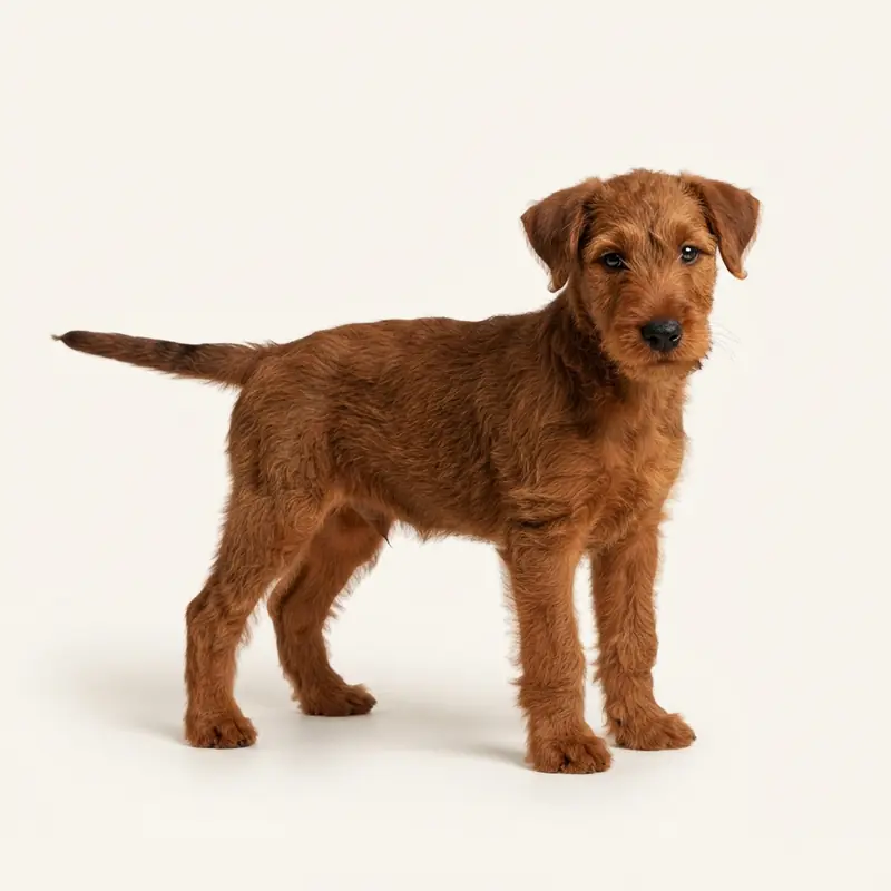 Airedale Terrier-hvalp i farven Rød