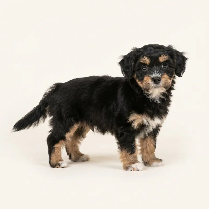Shorkie puppy in 三色