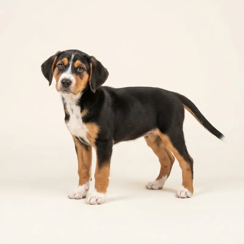 海根猎犬（Hygen-Bracke） Welpe in 三色