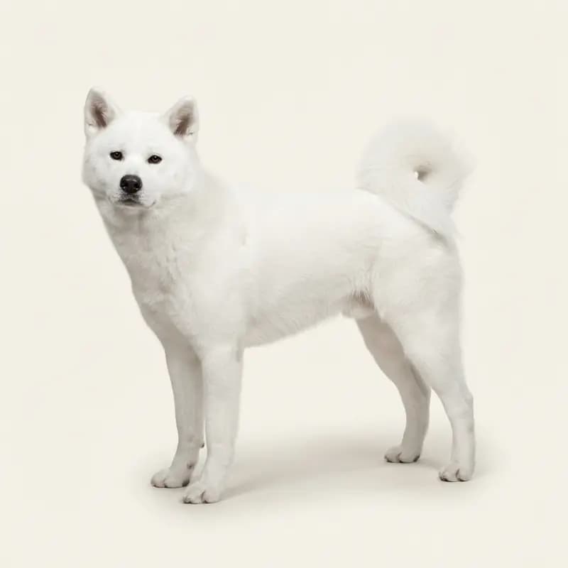 Akita ausgewachsen, Weiß