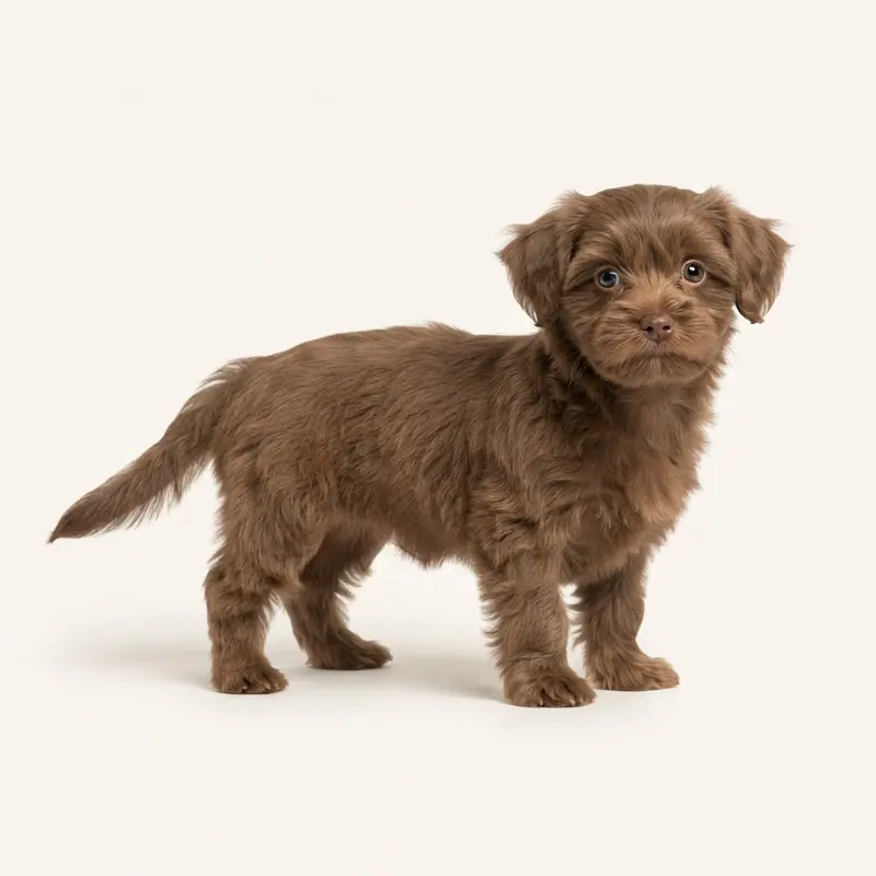 Shorkie puppy in 棕色