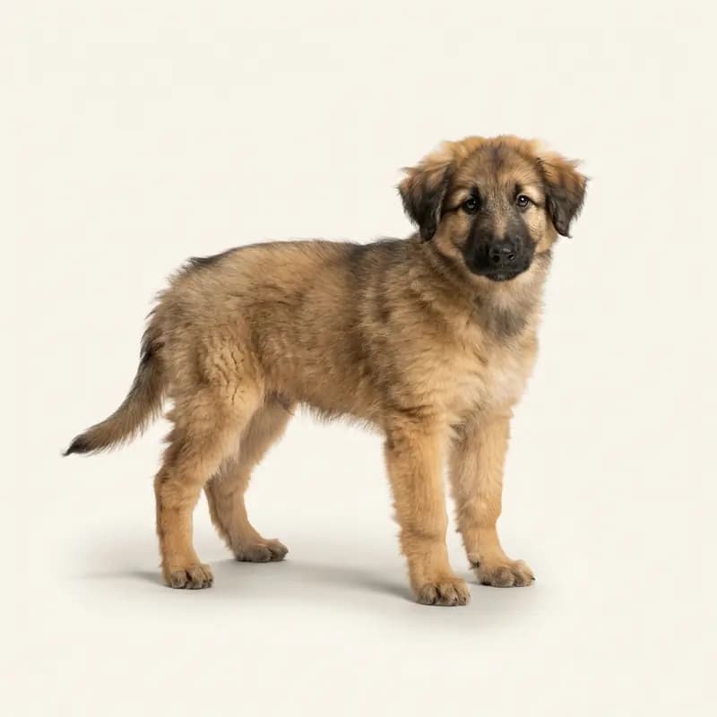 加泰罗尼亚牧羊犬 Welpe in 貂色