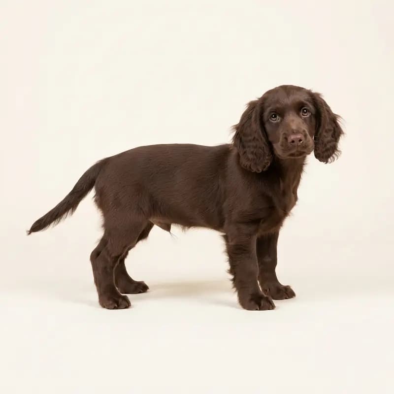 苏塞克斯猎犬 Welpe in 肝色