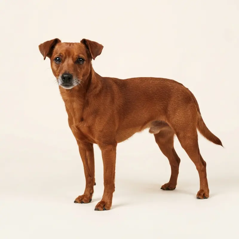 Rat Terrier adulto in Rosso
