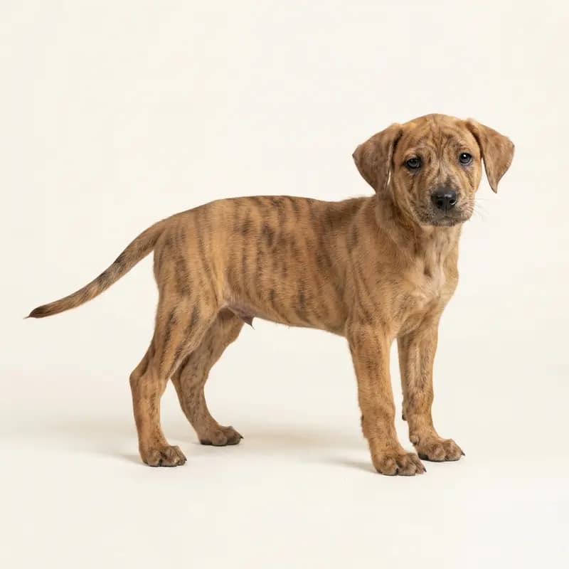 卡塔豪拉豹犬 Welpe in 虎斑色