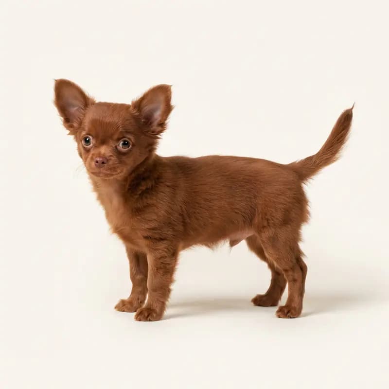 Chihuahua Welpe in Rojo