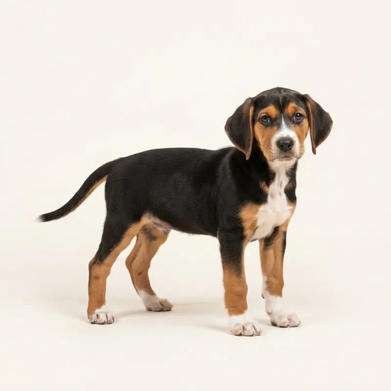 英国猎狐犬 Welpe in 三色