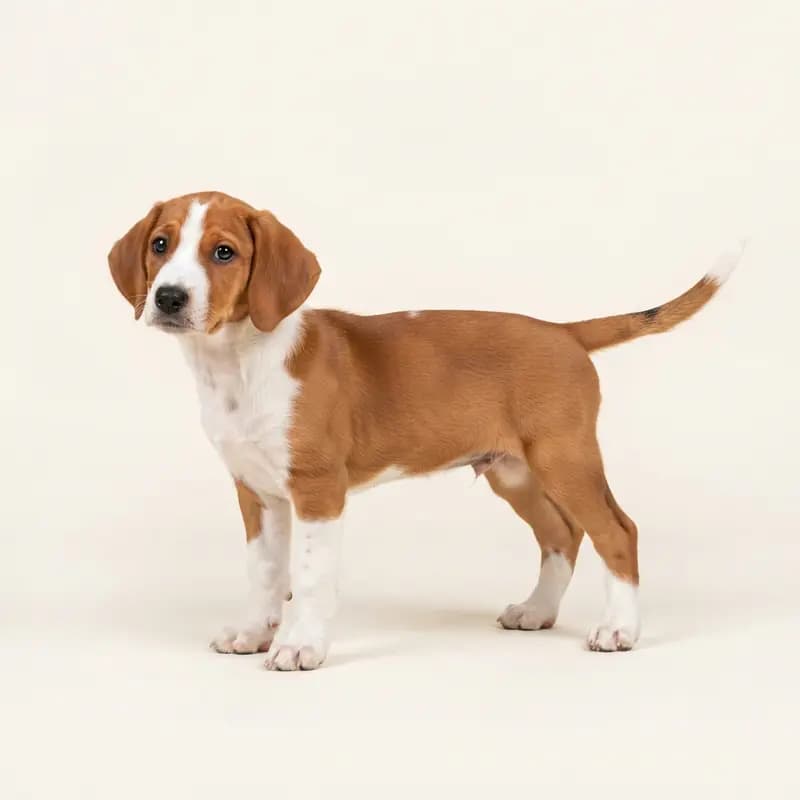 瑞士矮脚猎犬 Welpe in 红白色