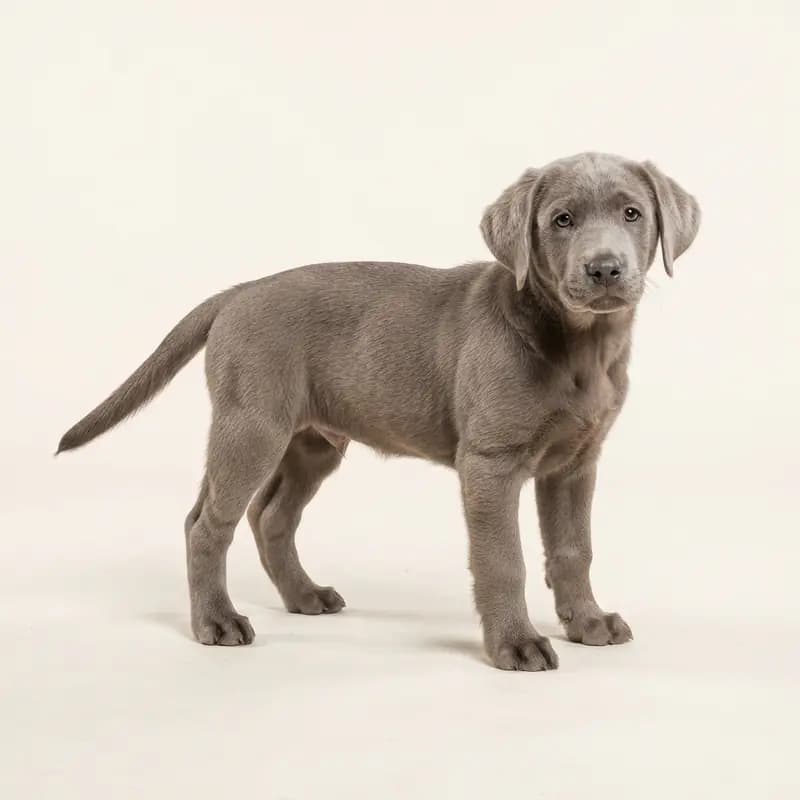 拉布拉多猎犬 Welpe in 银色