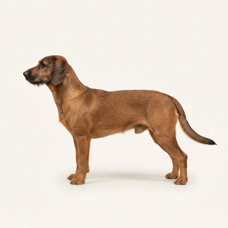 Chien courant de Styrie à poil dur avec Poil court