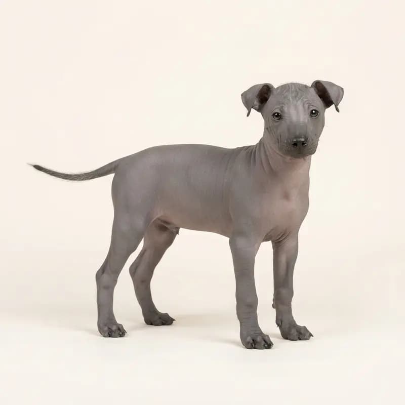 无毛墨西哥无毛犬 Welpe in 灰色