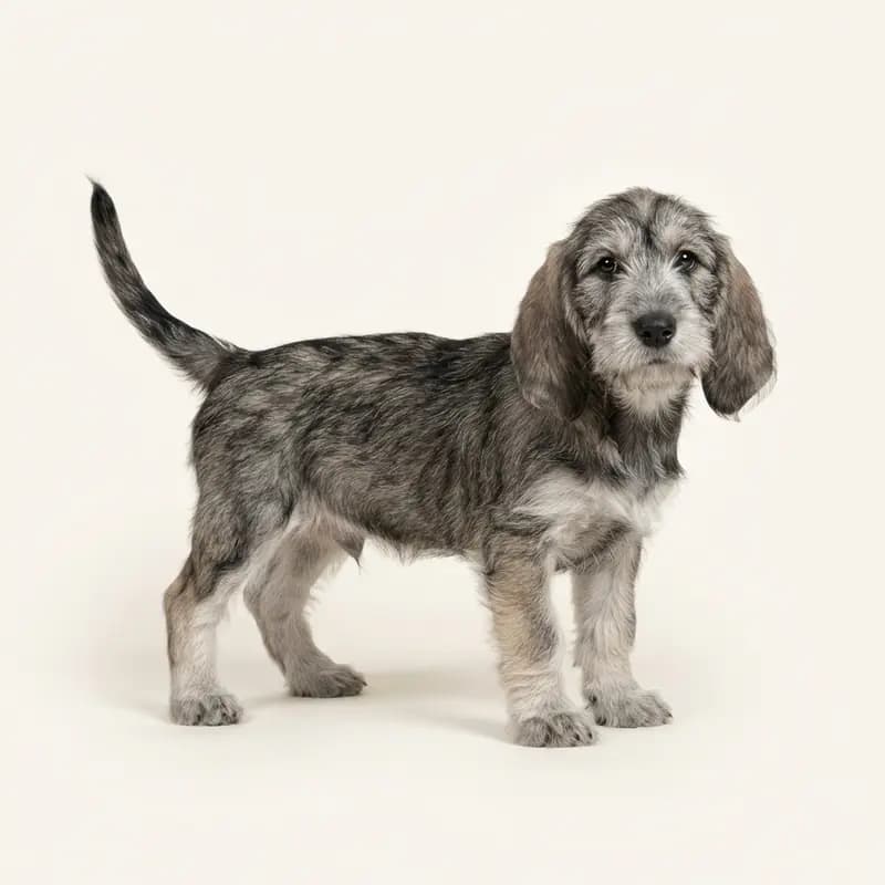 Büyük Basset Griffon Vendeen Welpe in Kurt grisi