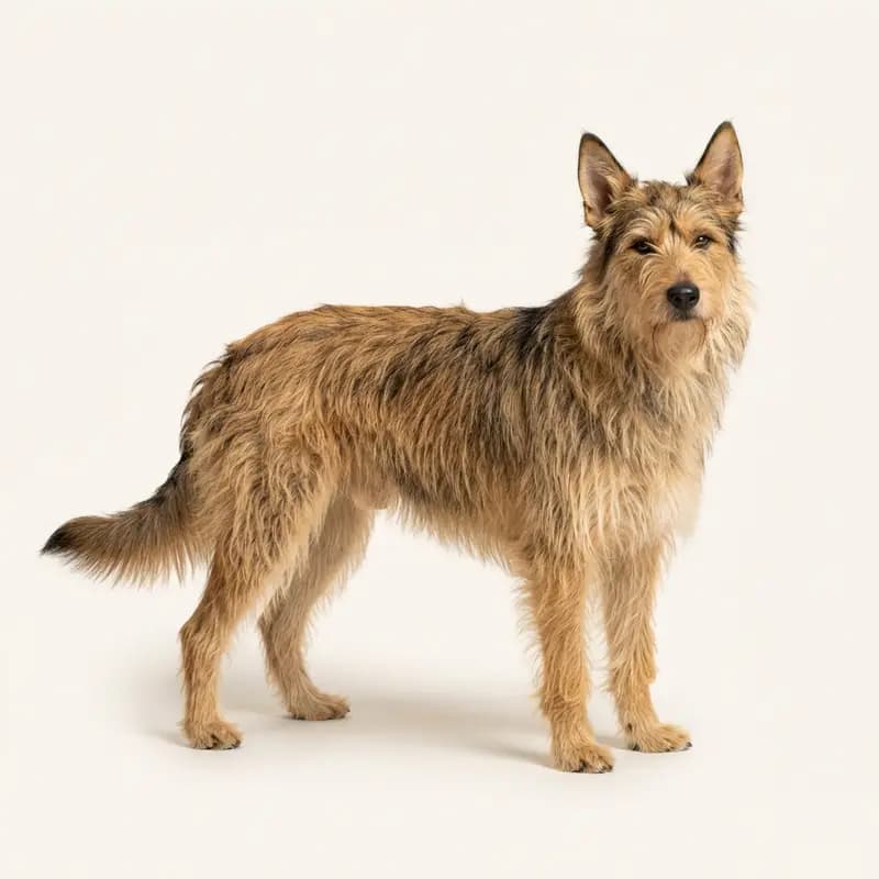 貂色的成年皮卡第牧羊犬