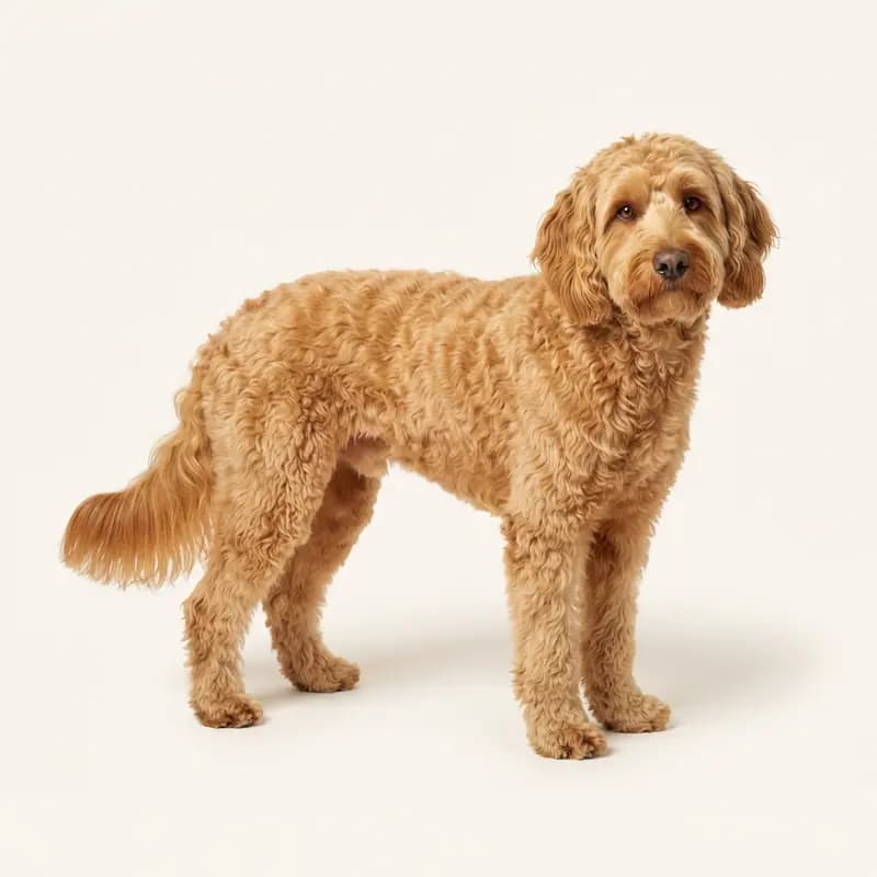 Labradoodle adulto in Dorato