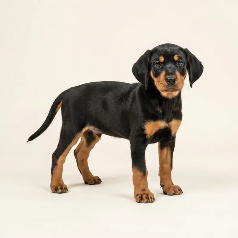 席勒斯托瓦雷 Welpe in 黑褐双色