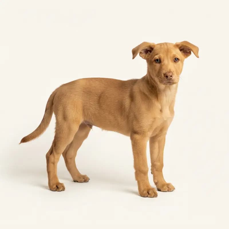 卡罗莱纳犬 Welpe in 棕褐色