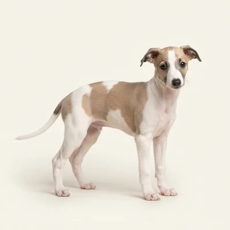 意大利灵缇犬 Welpe in 花斑色