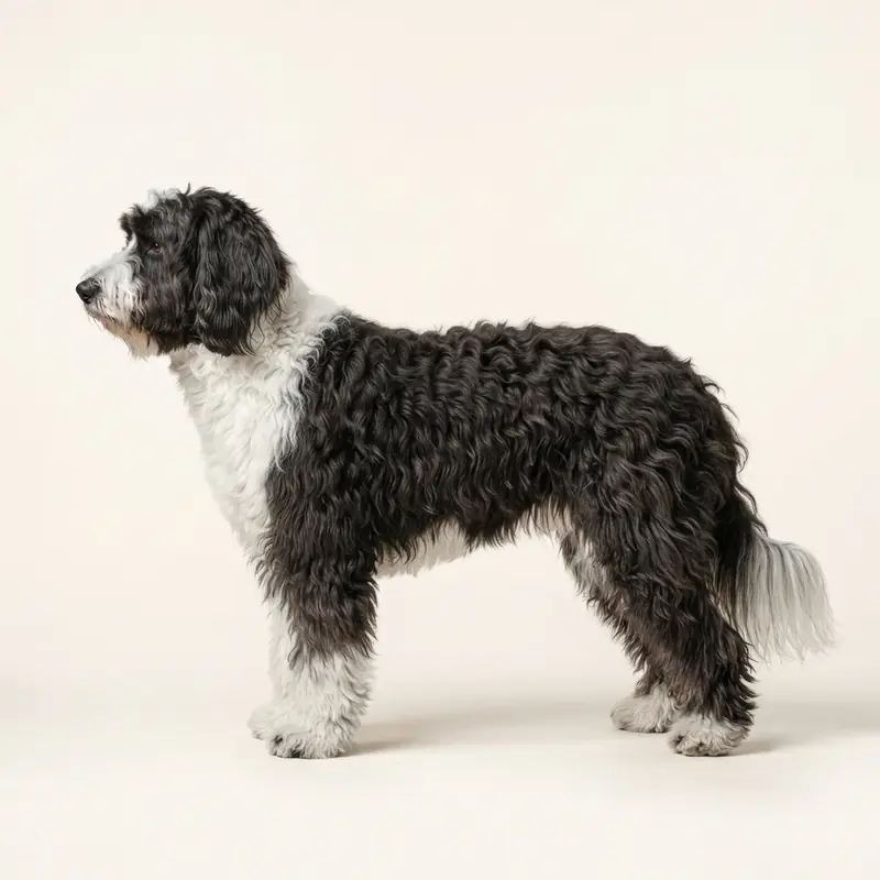 长毛毛型的Sheepadoodle