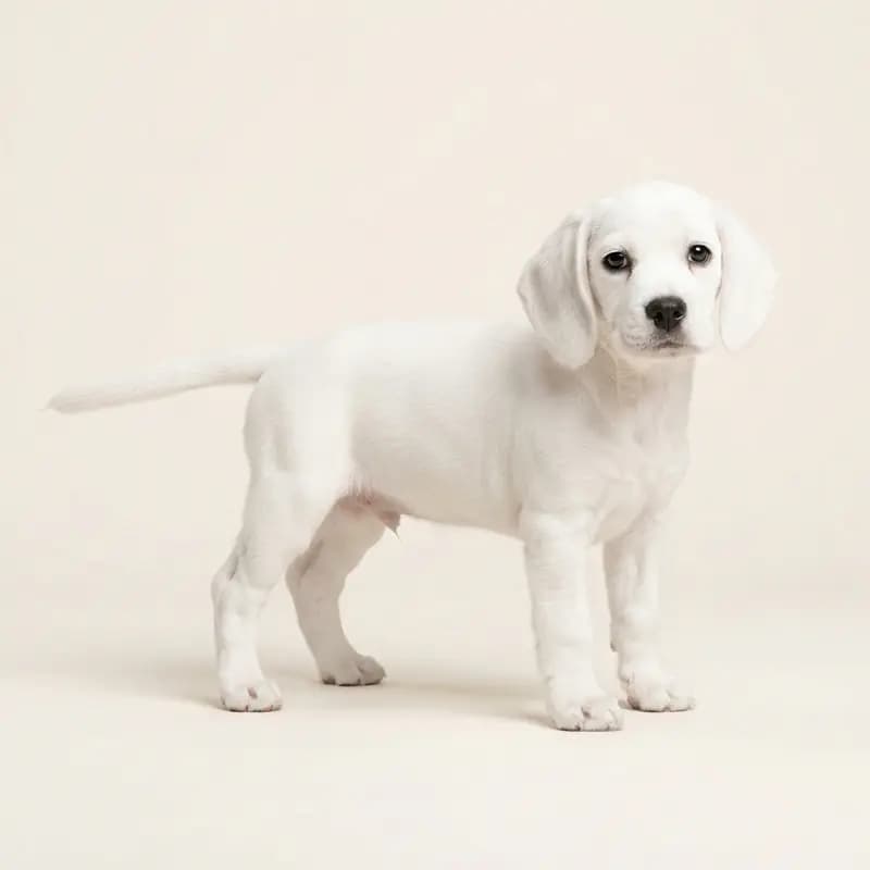 Beagle Welpe in Blanc