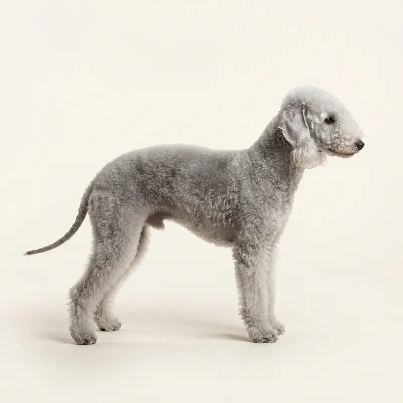 Bedlington Terrier with Medium